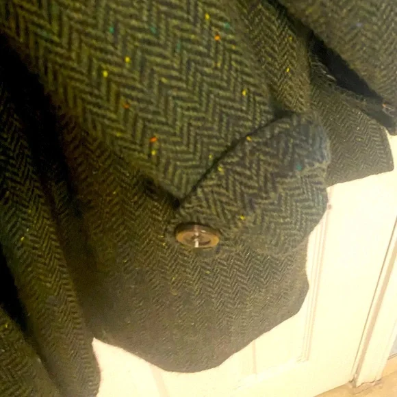 NWOT ModCloth Green Lined Peacoat - Picture 5 of 6